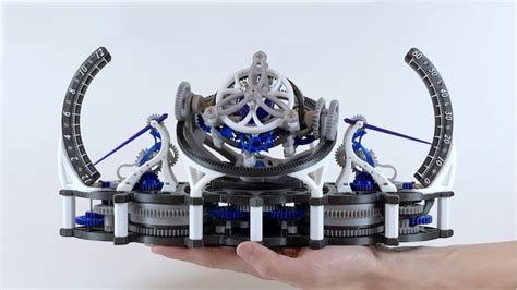 triple axis tourbillon 3d print.